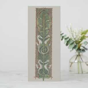 Cavalos-marinhos e algas marinhas, Vintage Art Nou