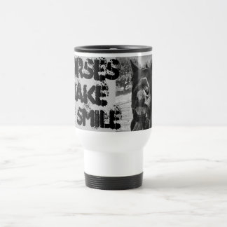 Cavalos me fazem sorrir de caneca