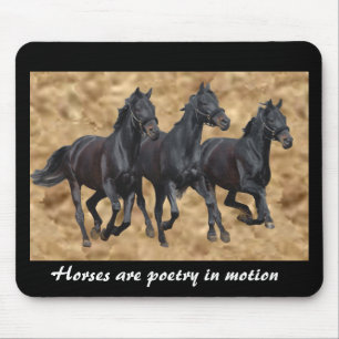 Cavalos Mousepad selvagem