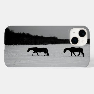 Cavalos no iphcnm da neve
