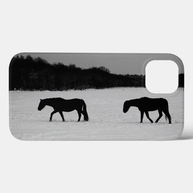 Cavalos no iphcnm da neve (Verso (horizontal))