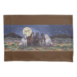 Cavalos Pony Watch Luon Night Sky Nature Meadow