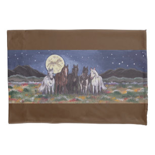 Cavalos Pony Watch Luon Night Sky Nature Meadow