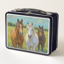 Cavalos Quarto de Milha Baio na Pastagem de Verão 