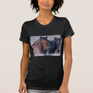 Cavalos selvagens e t-shirt maravilhoso das
