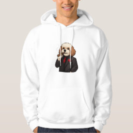 Cavapoo Don – Camiseta com Capuz de Cão Mafioso En