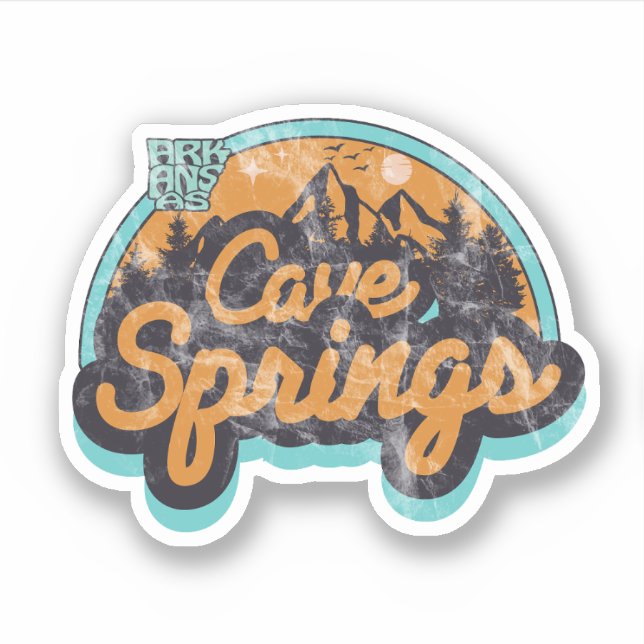 Cave Springs, Arkansas  Adesivo (Frente)