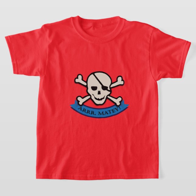 Caveira - Camisa T Básica Para Crianças (Postura )
