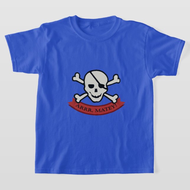 Caveira - Camisa T Básica Para Crianças (Postura )
