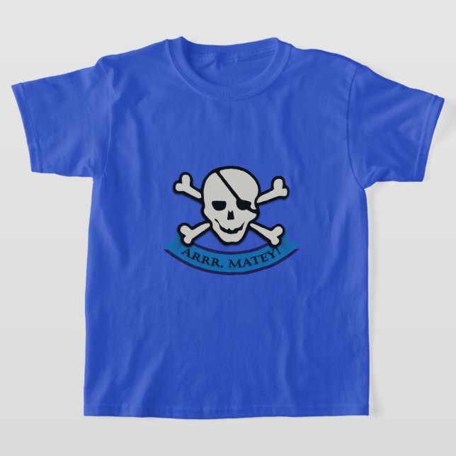 Caveira - Camisa T Básica Para Crianças (Postura )