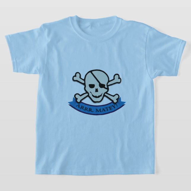 Caveira - Camisa T Básica Para Crianças (Postura )