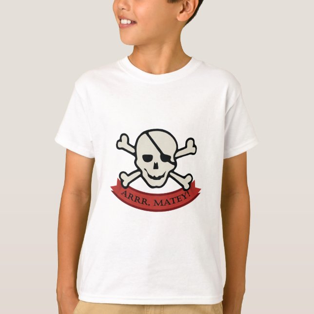 Caveira - Camiseta Básica Infantil (Frente)