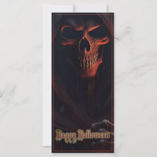 Caveira da Morte no Halloween Arte Assustadora