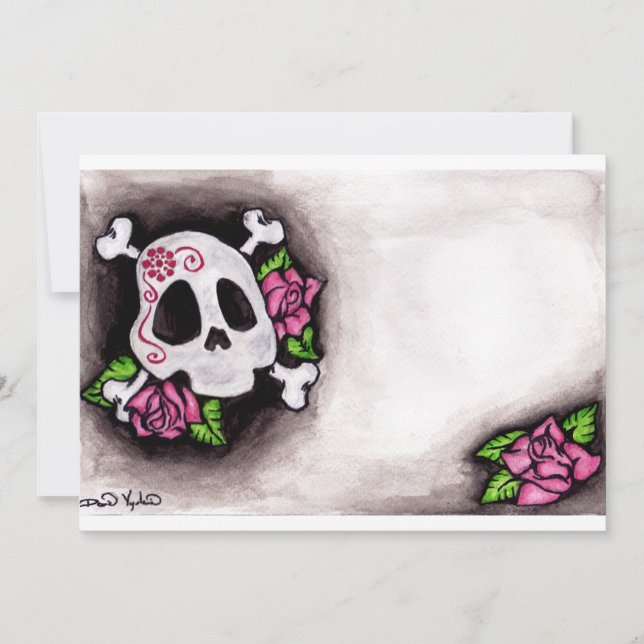 Caveira e Rosas (Frente)