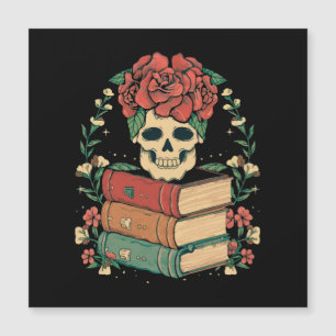 Caveira Floral nos seus Livros