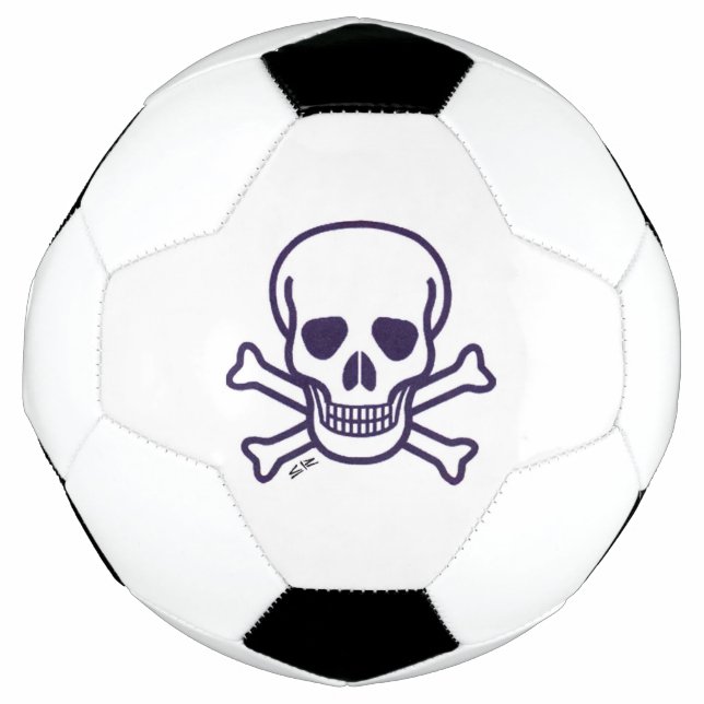 Caveira n Bones bola de futebol (Frente)