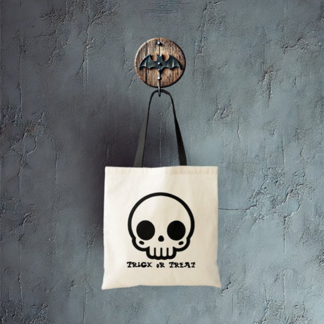 Caveira - Personalize o Bolsa de doces (A spooky candy bag for your special child.)