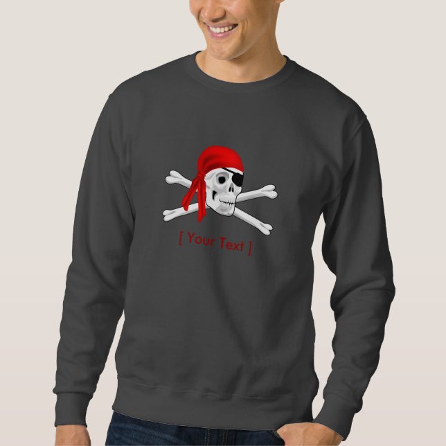 Caveira Pirata e Camisa de Manga Longa (Frente)