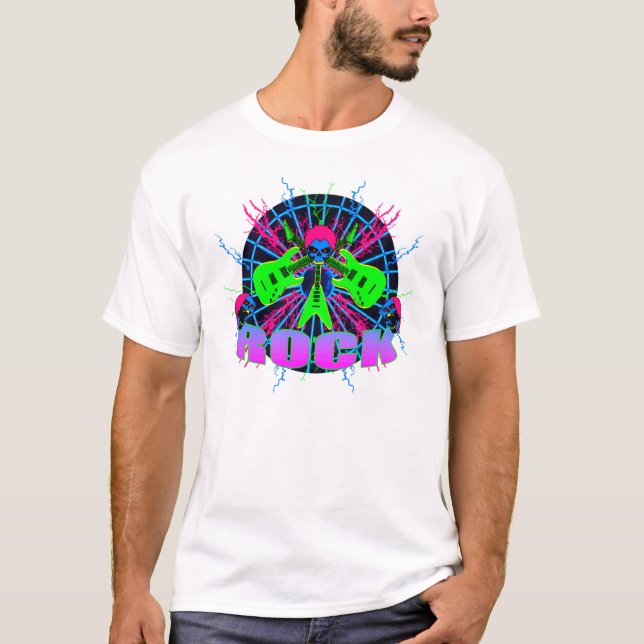 Caveiras de Rockin 2 T-Shirt (Frente)