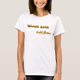 Caverna da ilha, camisa Dourado da flor