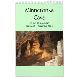 Caverna de Minnetonka calendário de 18 meses