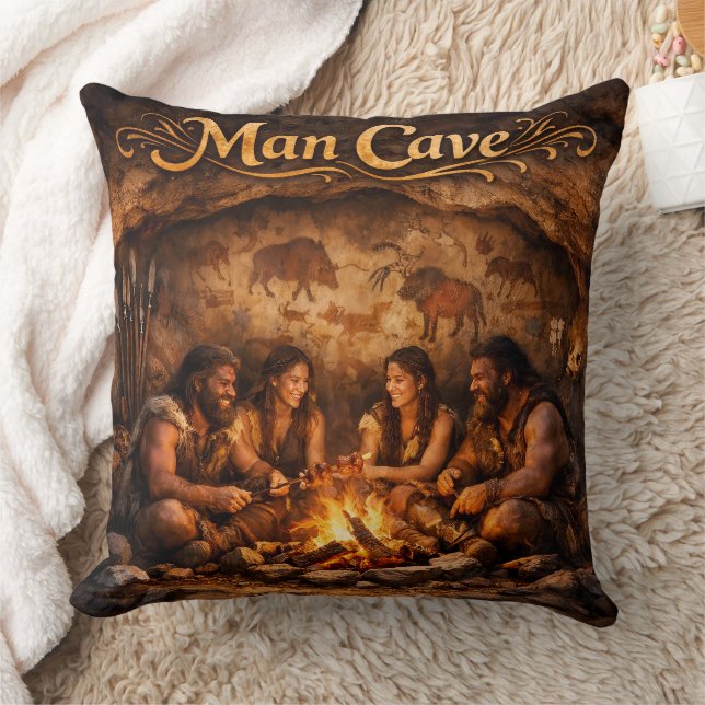 Caverna do homem grande almofada de luxo (Cobertor)