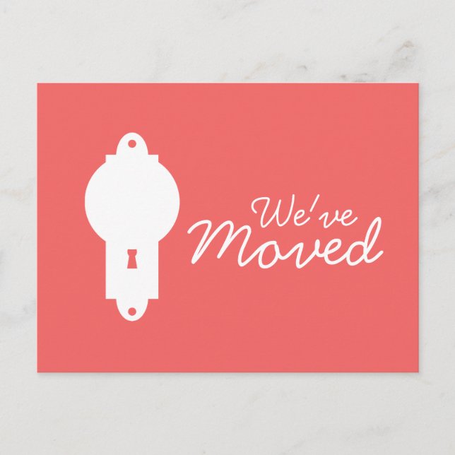 Cayenne Door Knob Nós mudamos cartões postais (Frente)