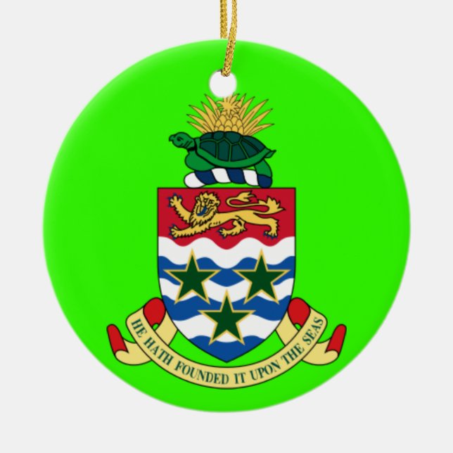 CAYMAN ISLANDS - enfeites de natal feitos sob (Frente)