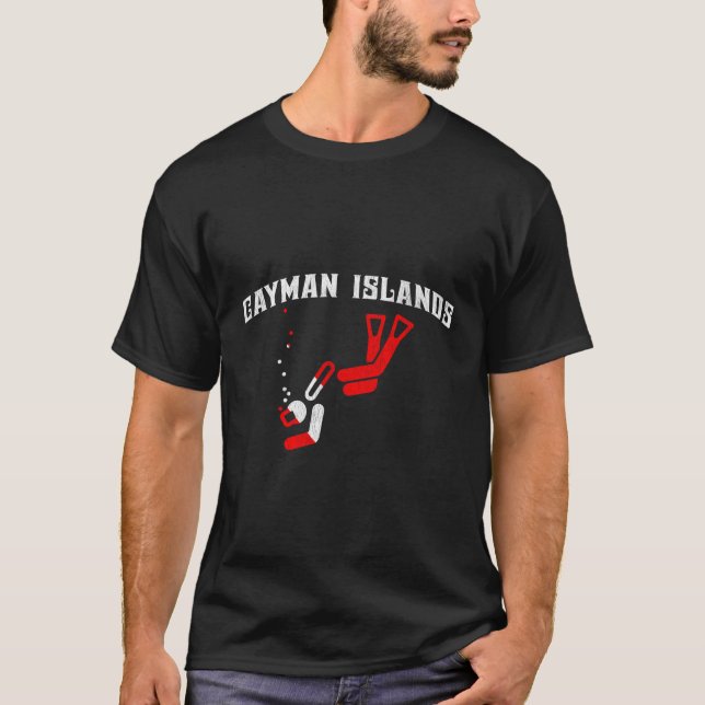 Cayman Islands Scuba Dianteira Camisa Cayman Diver (Frente)