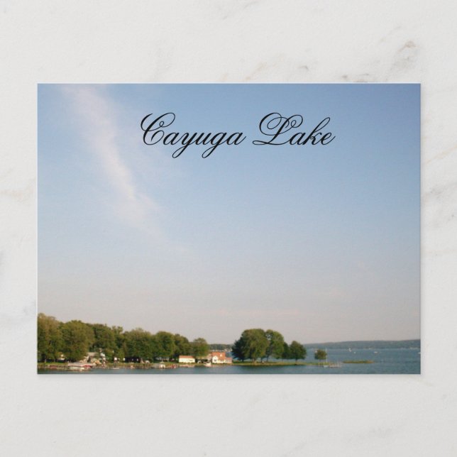 CAYUGA LAKE, NOVA YORK STATE cartão postal (Frente)