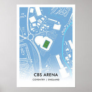 CBS Arena Poster - Lar da Cidade de Coventry, FC, 