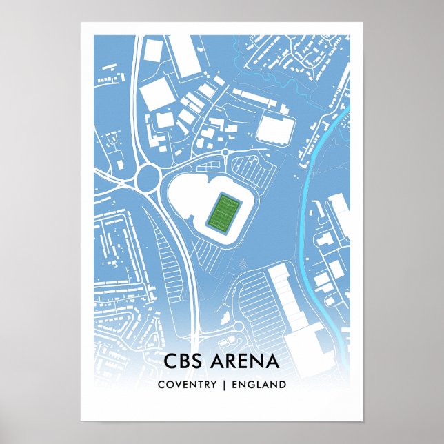 CBS Arena Poster - Lar da Cidade de Coventry, FC,  (Frente)
