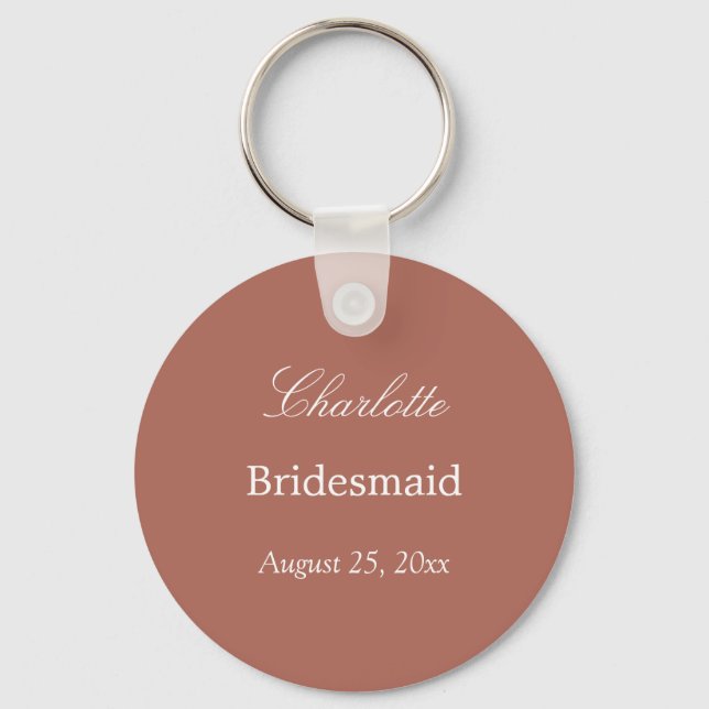 Ccoa Sienna Bridesmaid Obrigado Chaveiro (Frente)