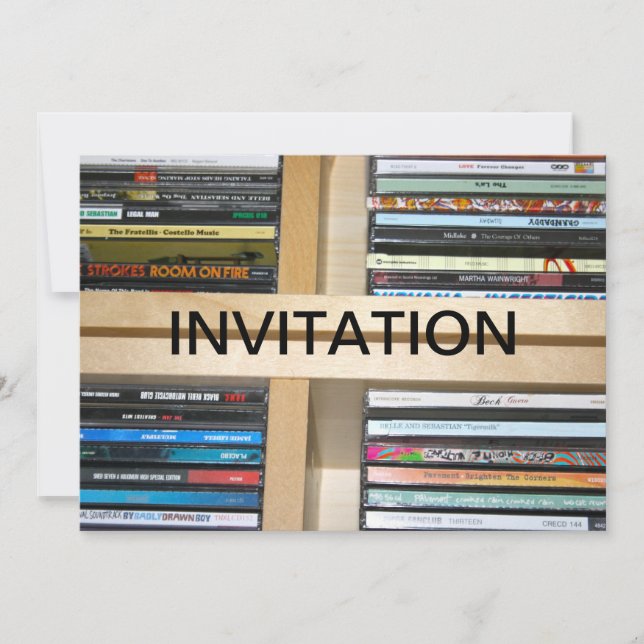 CDs de música por vários artistas convite (Frente)