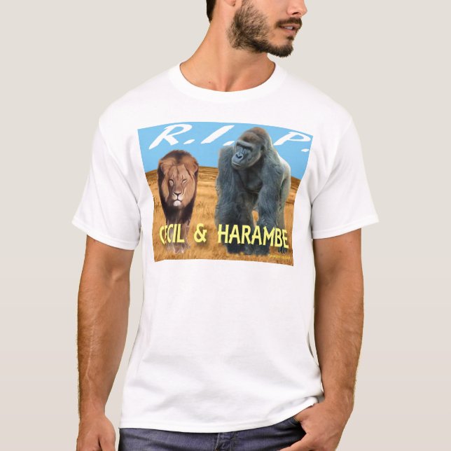 Cecil & Harambe T-Shirt (Frente)