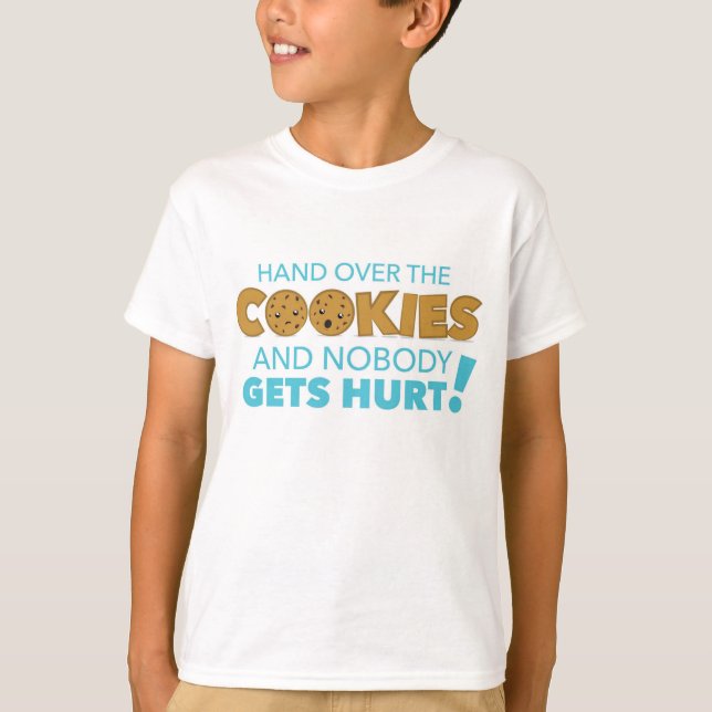 Ceda o t-shirt dos biscoitos (Frente)