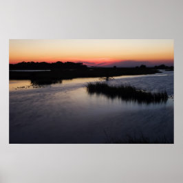 Cedar Key Breezy Sunset Impressão