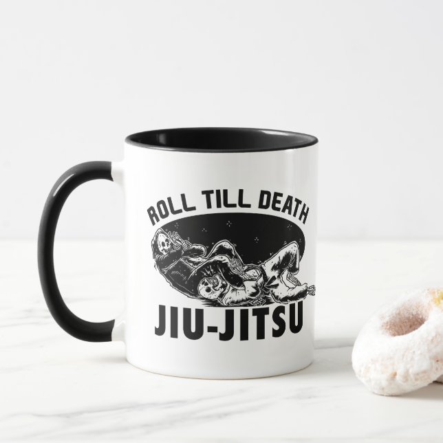 Ceifador épico Jiu-jitsu Armbar da caneca de café (Com Donut)