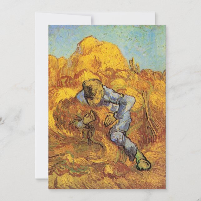 Ceifeira (segundo Millet) por Vincent van Gogh (Frente)