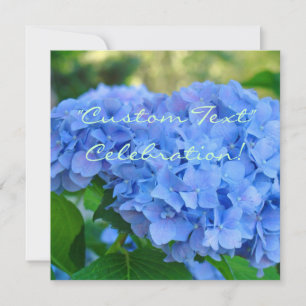 CELEBRAÇÃO! Cartões de Convite Blue Hydrangea