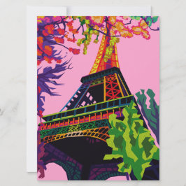 Celebração Colorida da Torre Eiffel