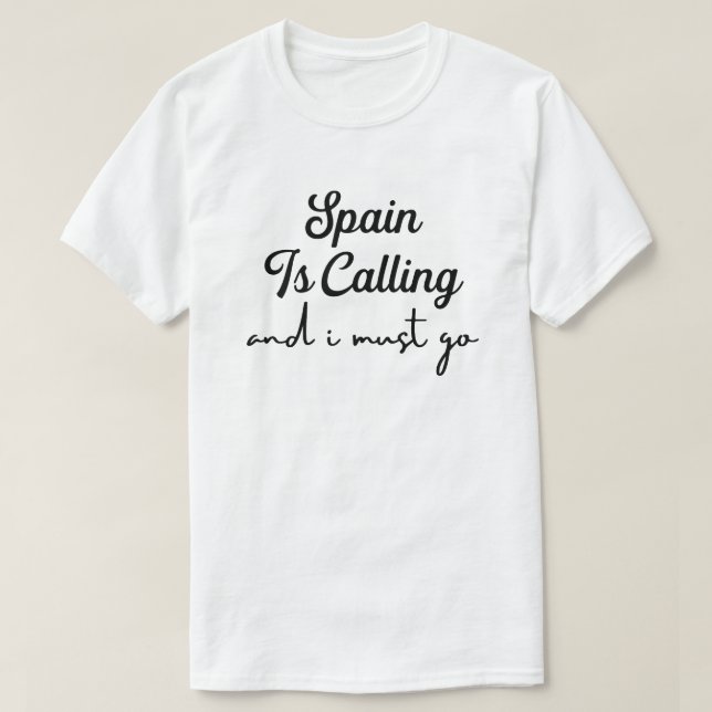 Celebração da Cultura da Espanha Flag T-Shirt (Frente do Design)