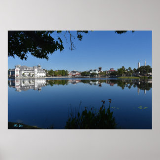 Celebração da Flórida com o Lago Poster