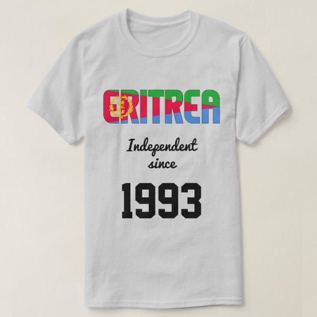 Celebração da Independência da Eritreia em T-Shirt (Frente do Design)
