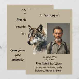 Celebração da Memória de Arte de Lobo Convite