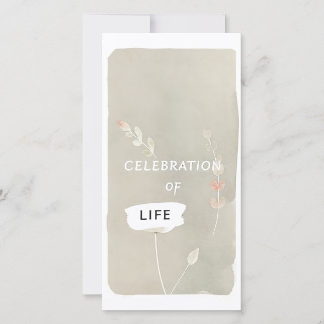 Celebração da Placa Funeral Feita à Mão (Frente)