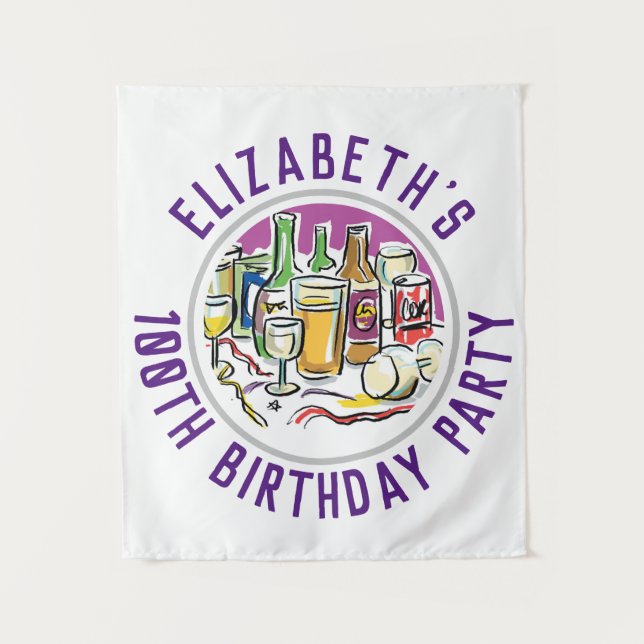 Celebração da tapeçaria de aniversário dos 100 ano (Frente)