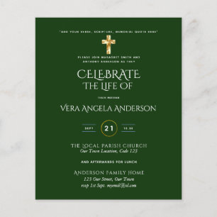 Celebração da Vida Católica Convite Memorial de Fu