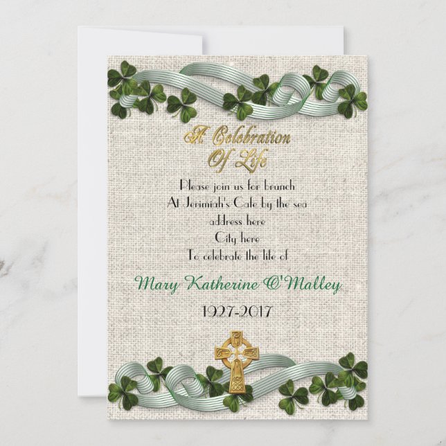 Celebração da vida Convite à realização da cruz ce (Frente)