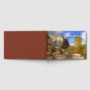 Celebração da Vida Livro de Visitas com Foto, Nome